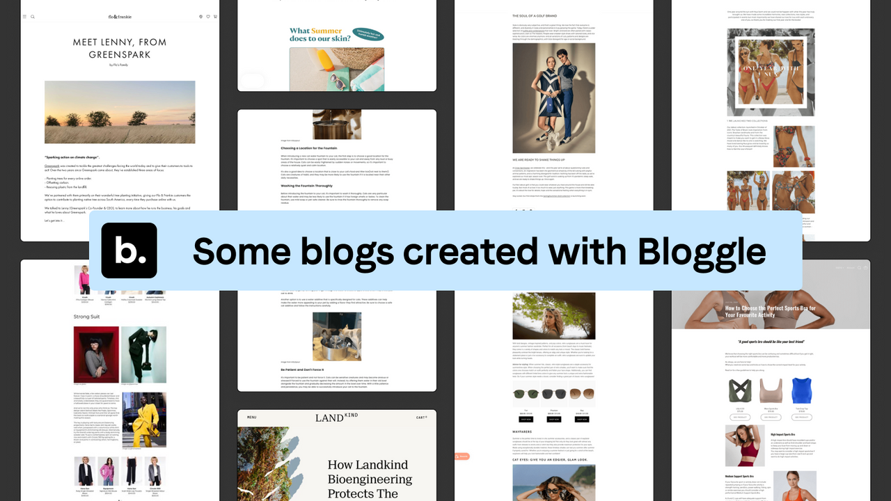 Bloggle blog examples (intro)