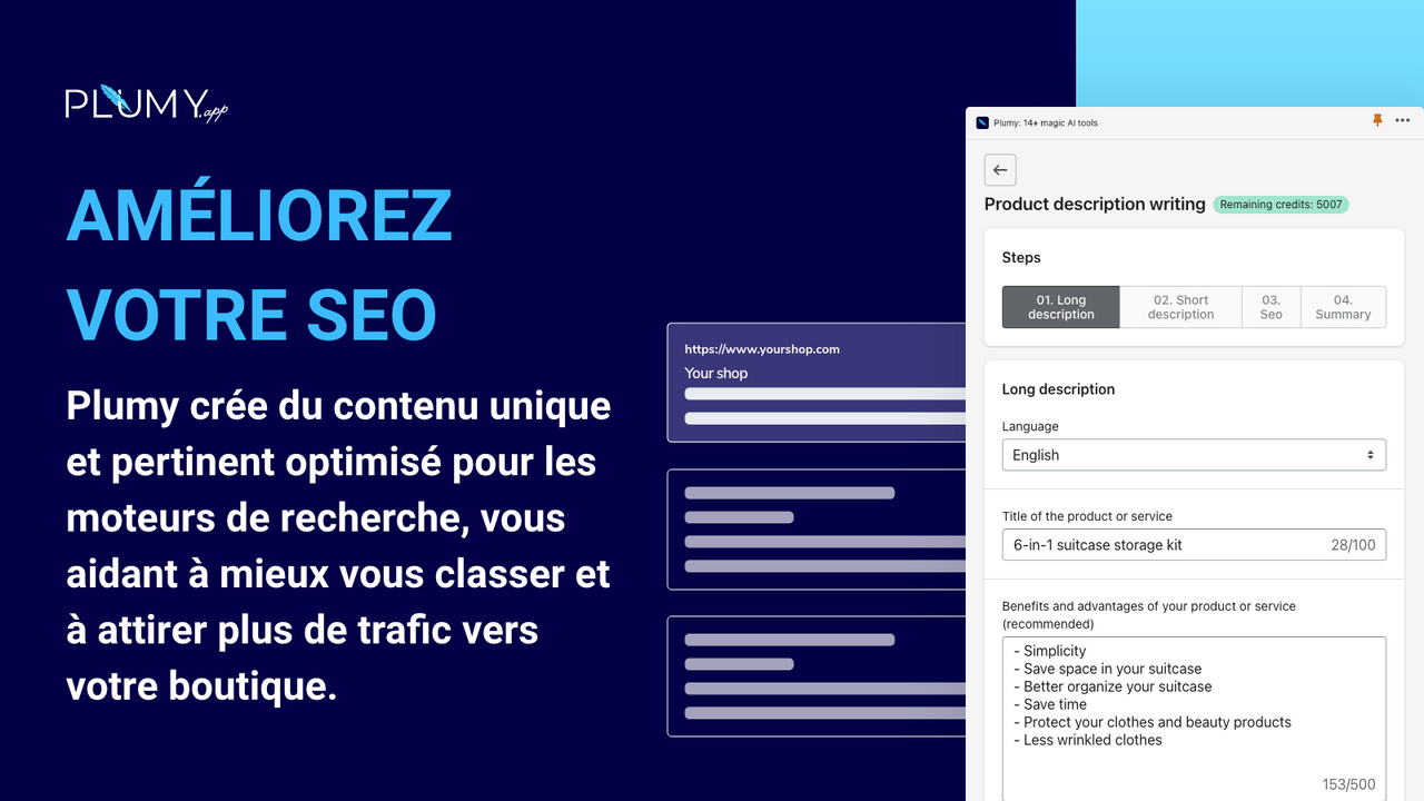 Créez du contenu optimisé pour les moteurs de recherche (SEO)