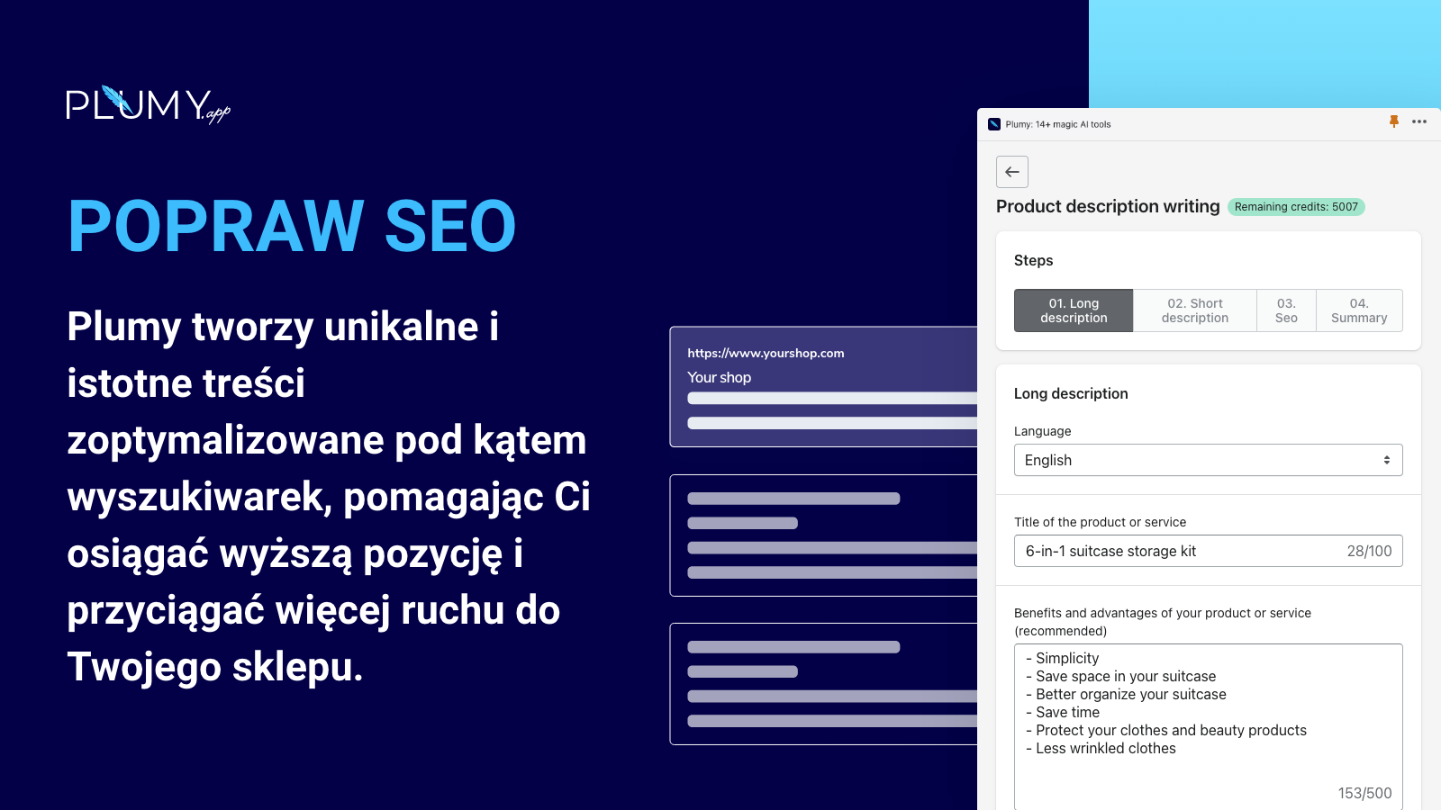 Stwórz treść zoptymalizowaną pod kątem wyszukiwarek (SEO)