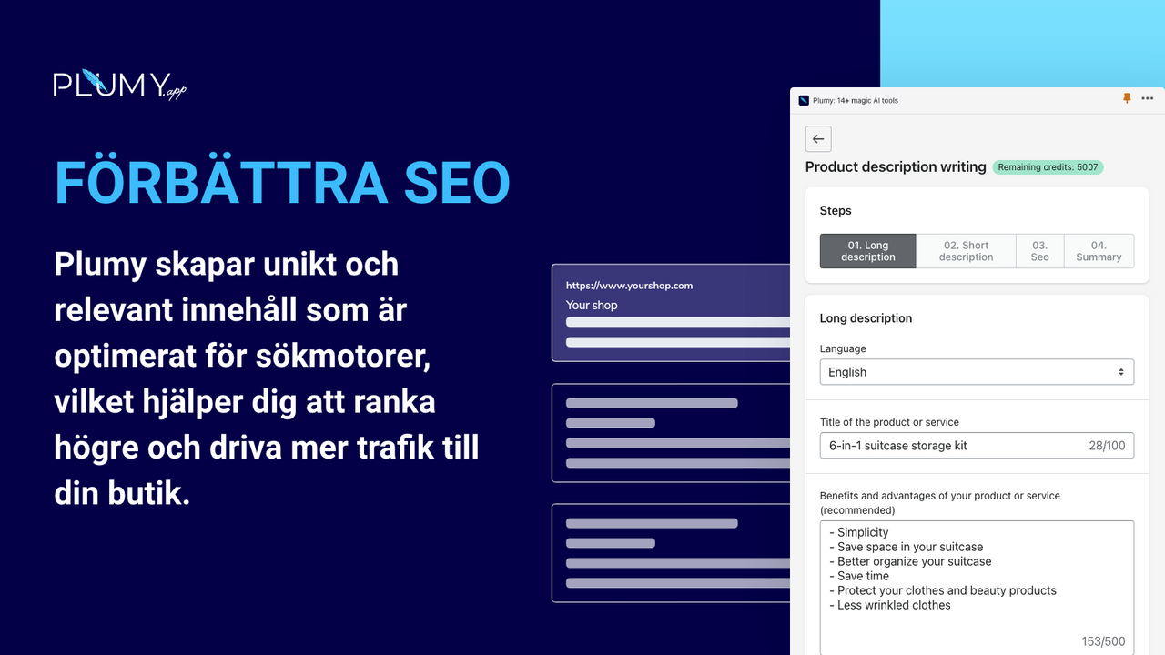 Skapa innehåll som är optimerat för sökmotorer (SEO)