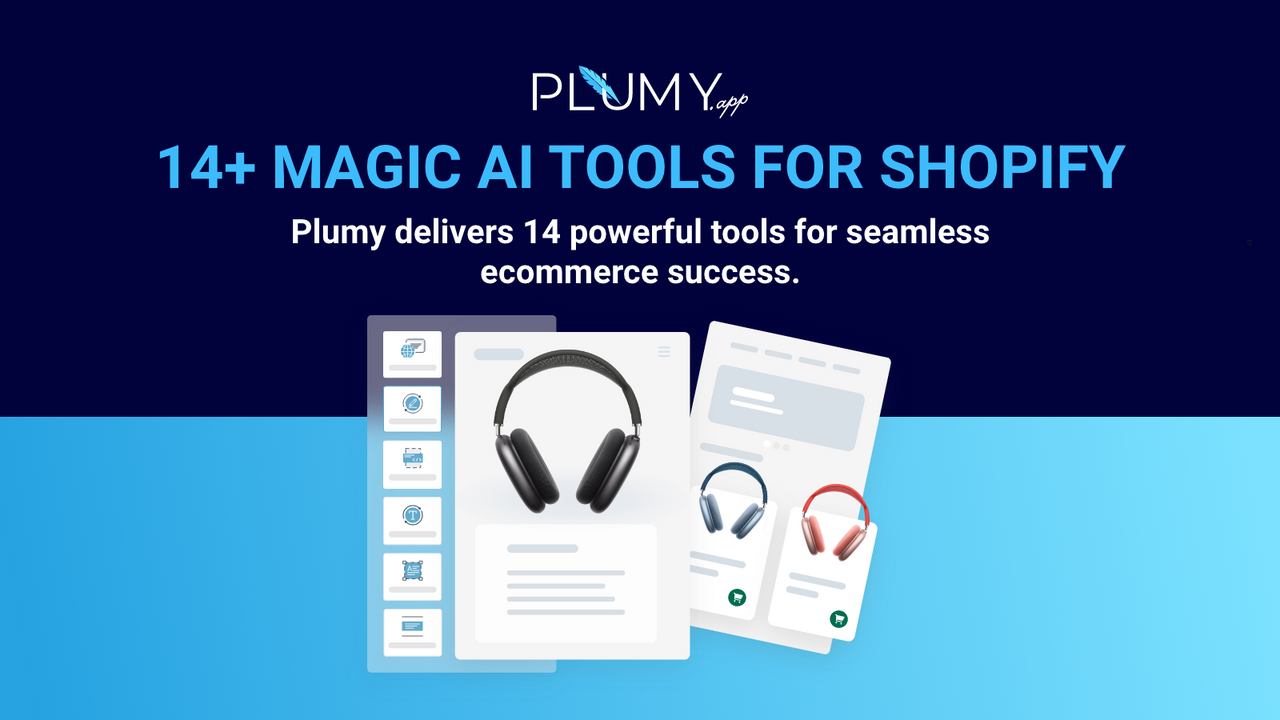 Plumy: 14+ magic AI tools Screenshot