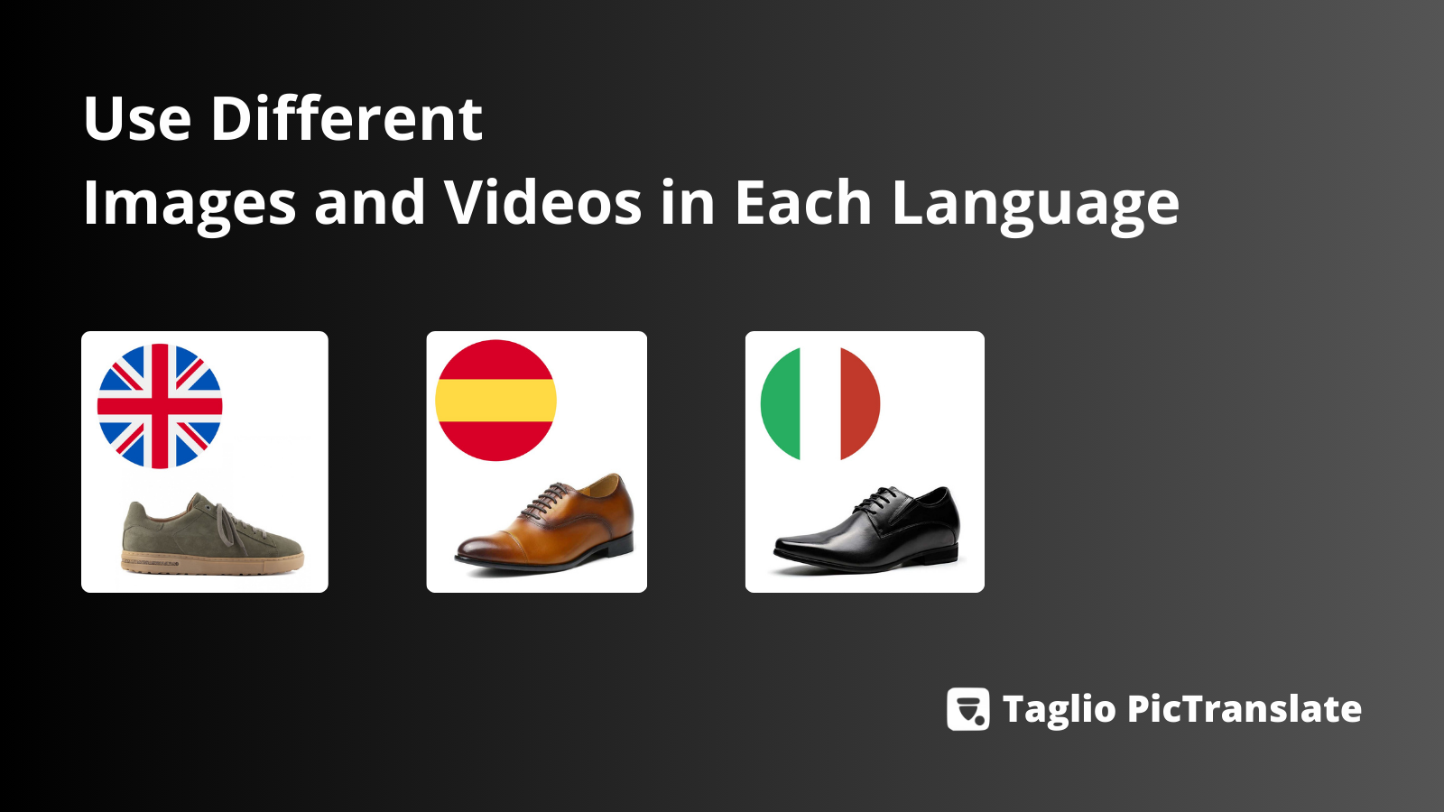 Use imagens e vídeos diferentes em cada idioma