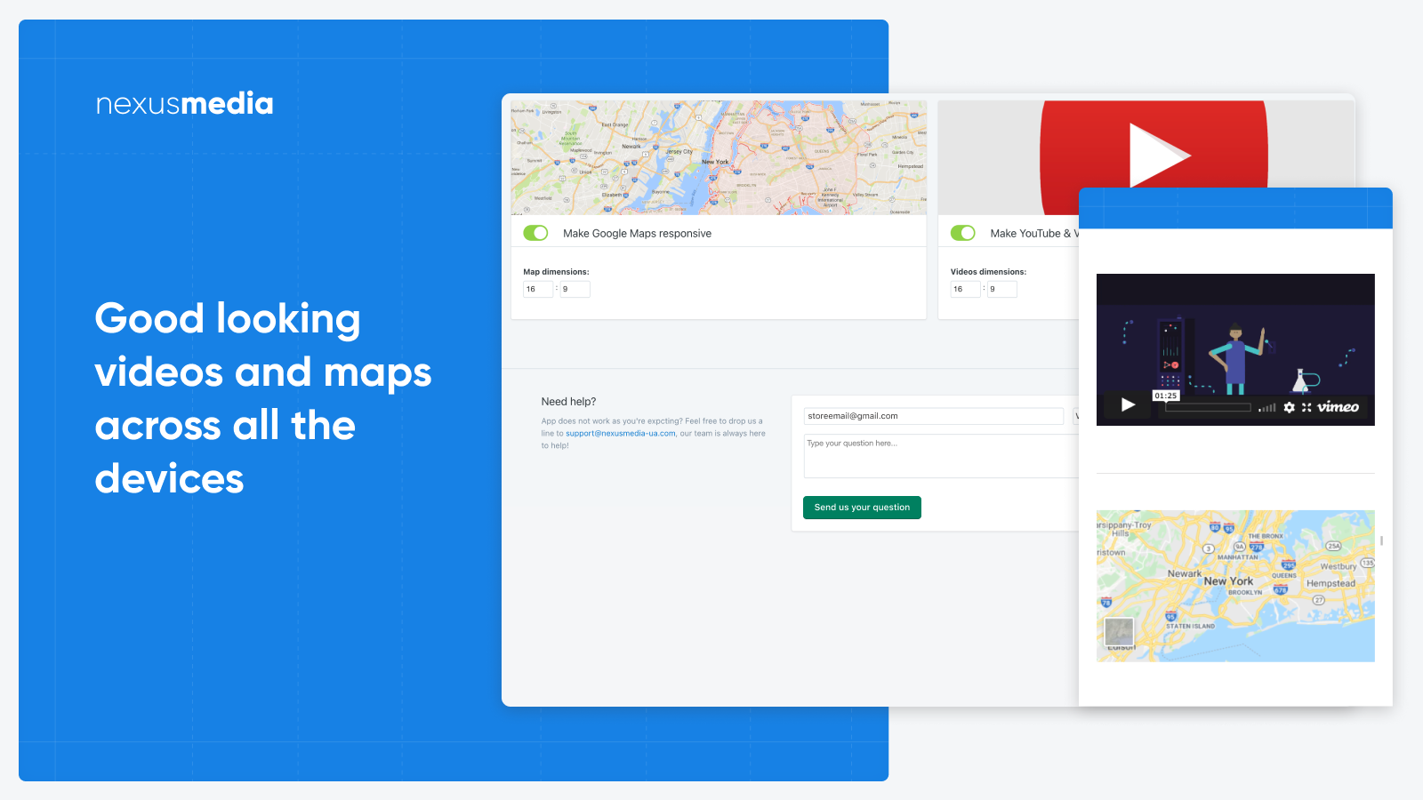 Easy Responsive Videos & Maps Screenshot