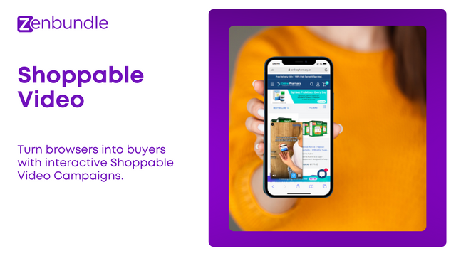 Shoppable Video Retail Media Anzeige für Online-Shop