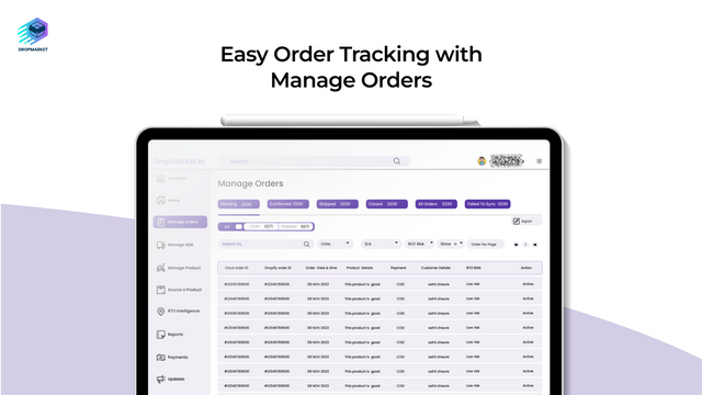 Manage Orders