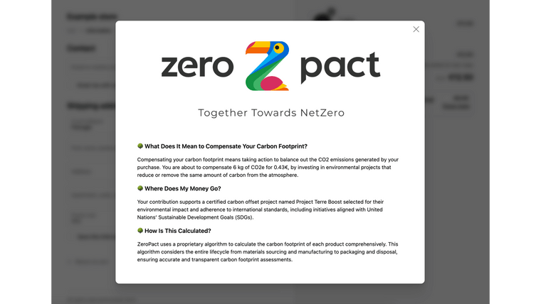 ZeroPact.co: Towards NetZero Screenshot