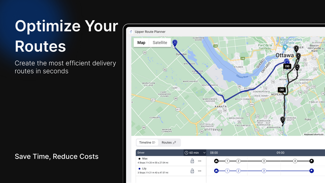 plan optimized delivery routes