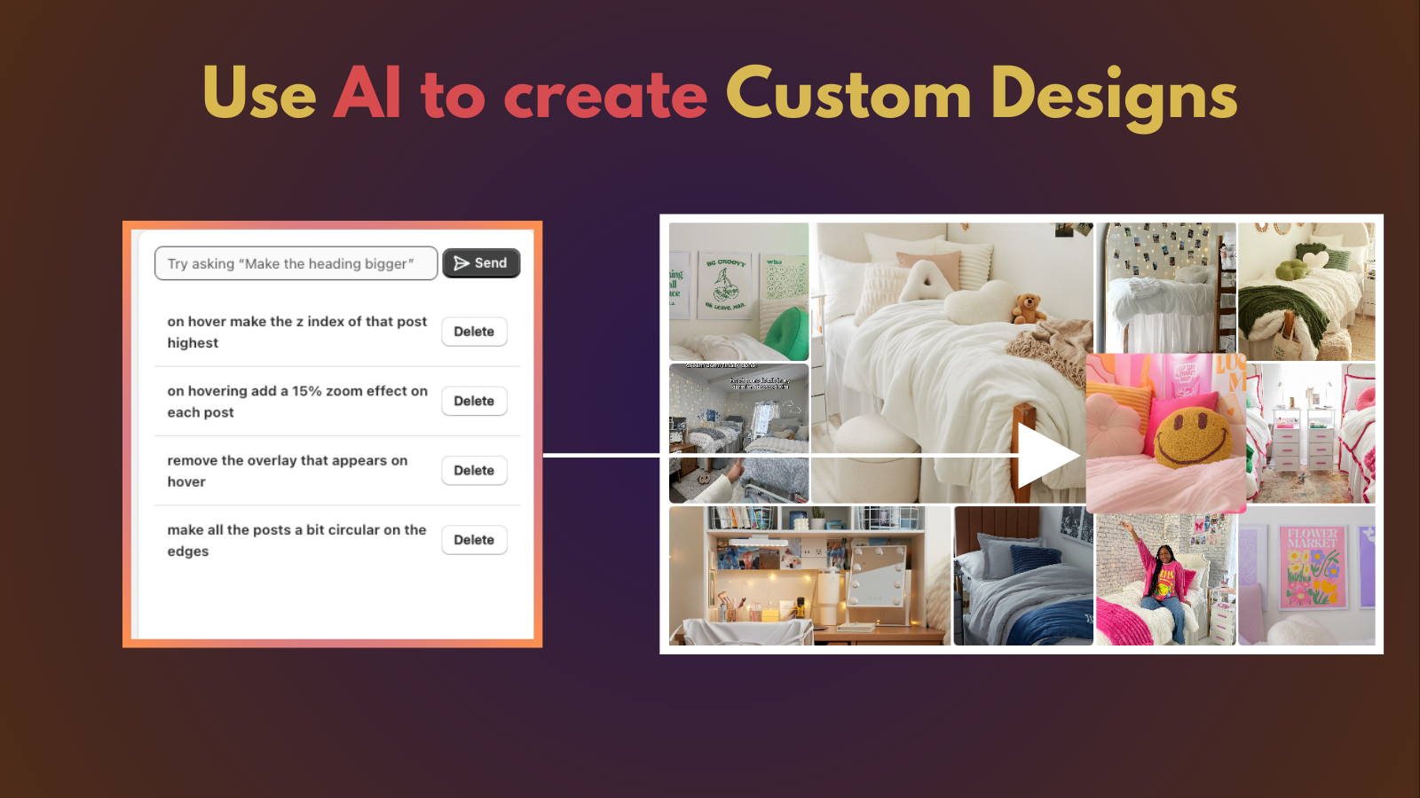 Instafeed AI custom feed designer