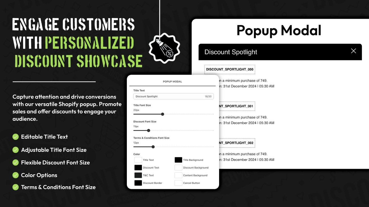 Showcase Modal Popup