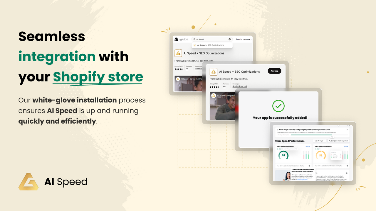 Seamless integration with your Shopify store.