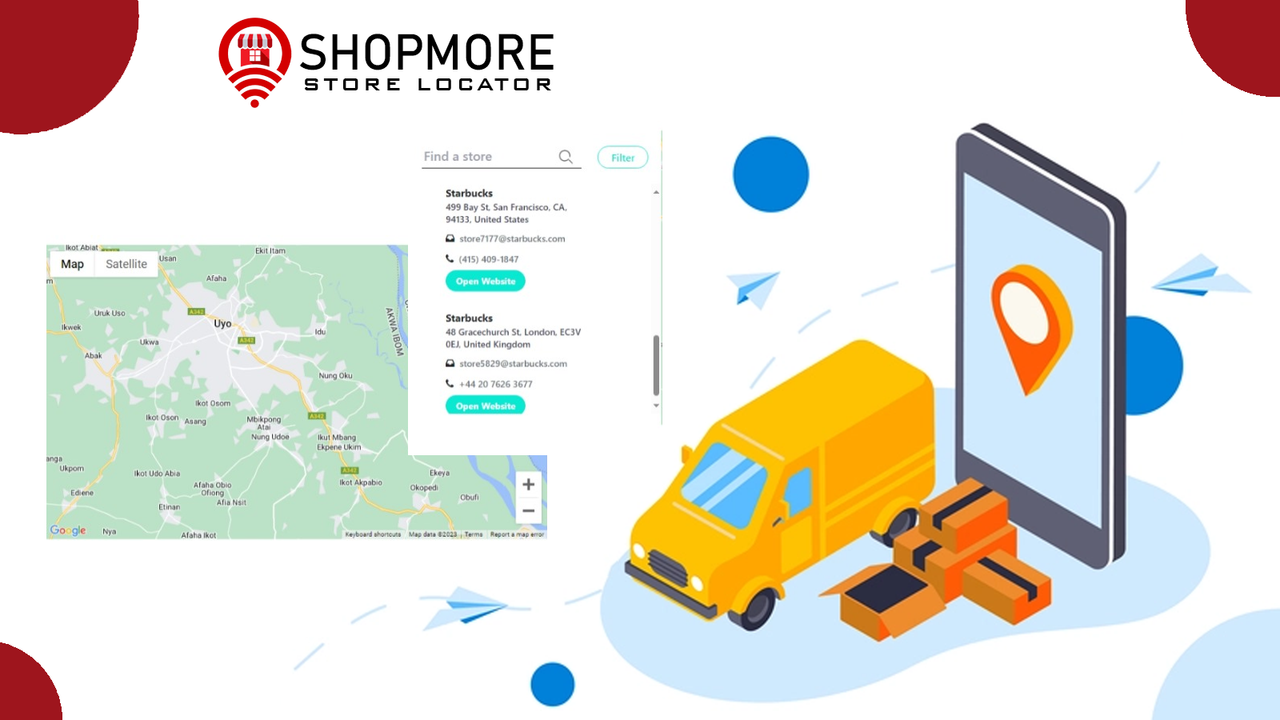 Shopmore Store Locator Screenshot