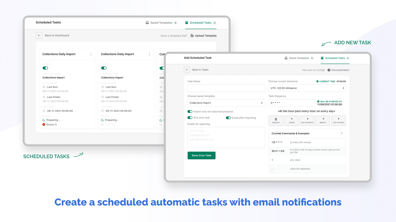 Créez des tâches automatiques programmées avec des notifications par e-mail