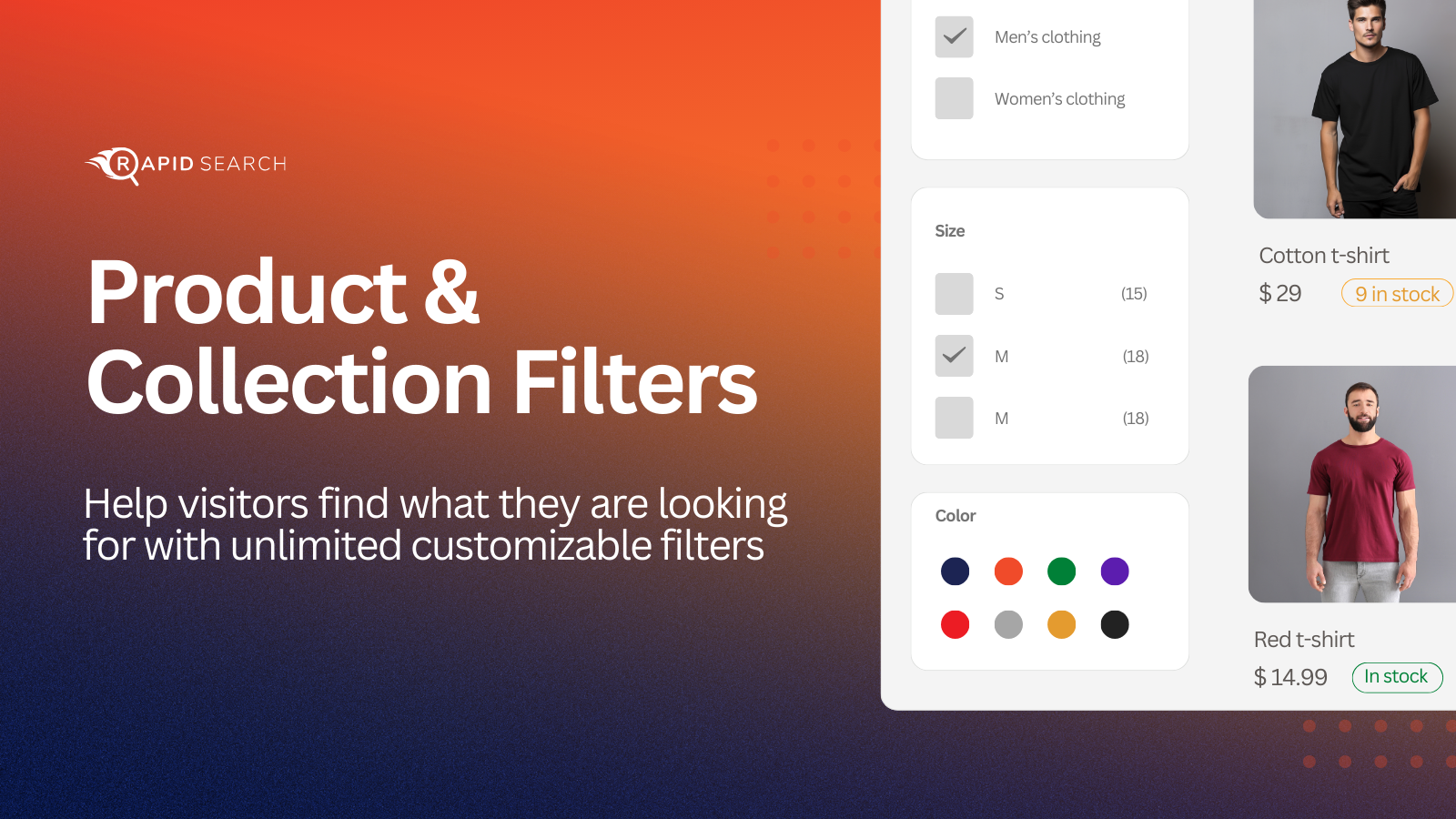 filtro filtros búsqueda inteligente filtro de colección filtro de búsqueda ai