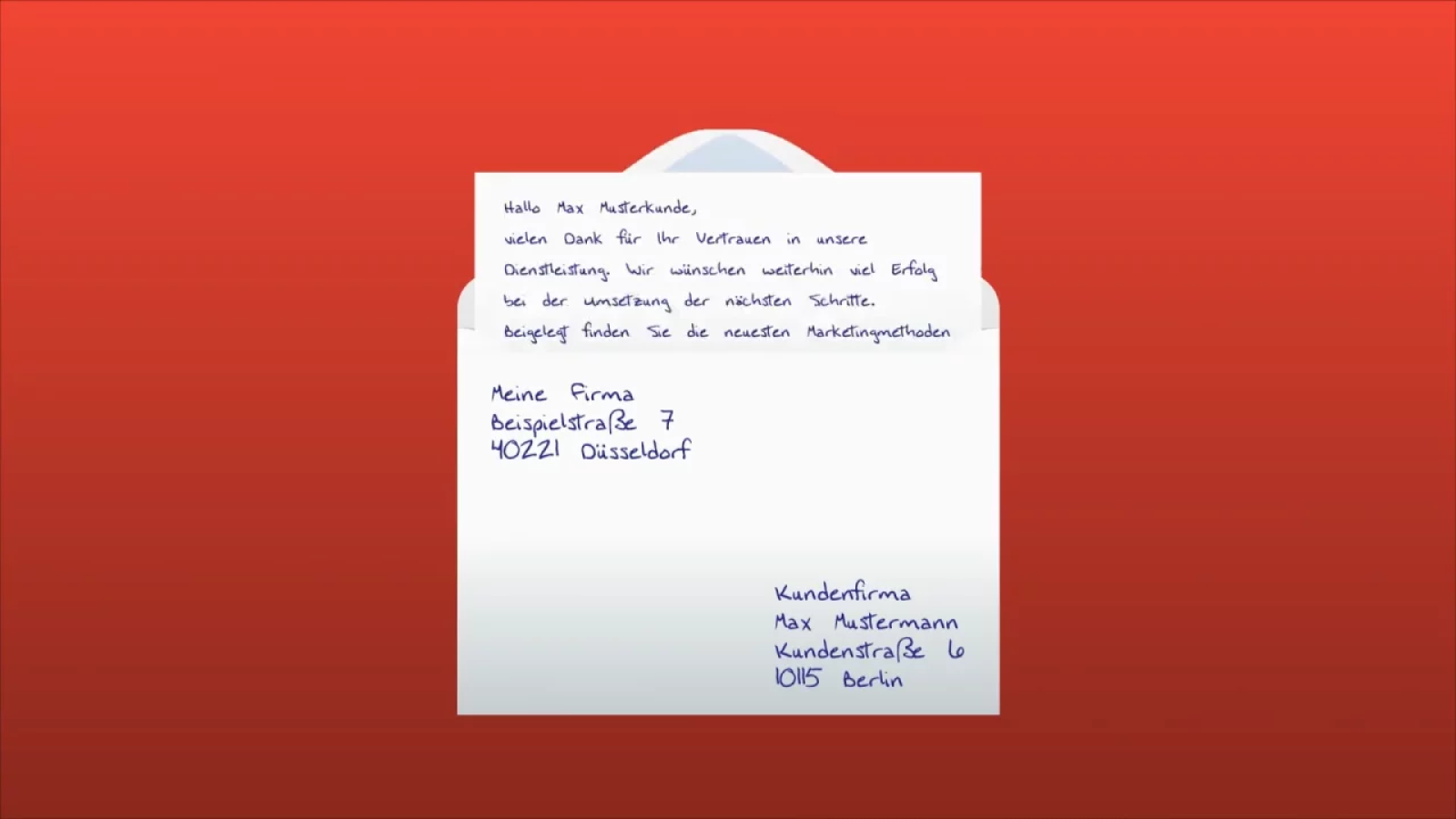 Kunden Handwritten Letter