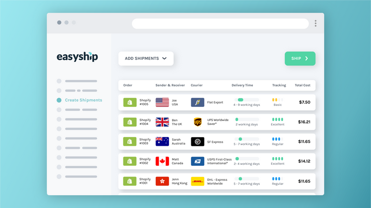 Easyship ‑ All in One Shipping Screenshot