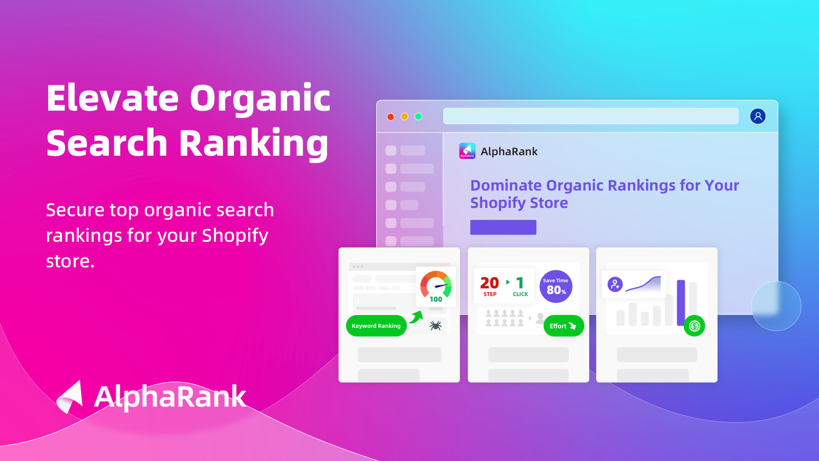 Elevate organic search rankings and traffic.