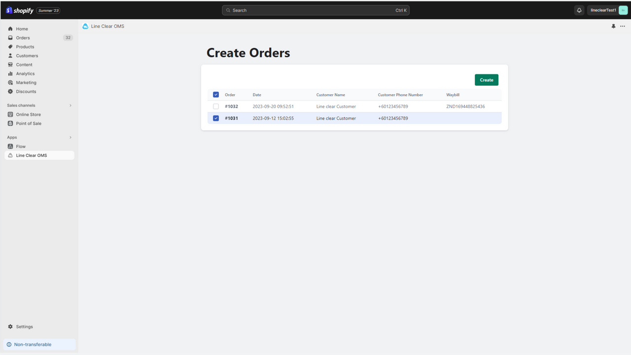 Interfaz para verificar si el pedido es elegible para crear envío