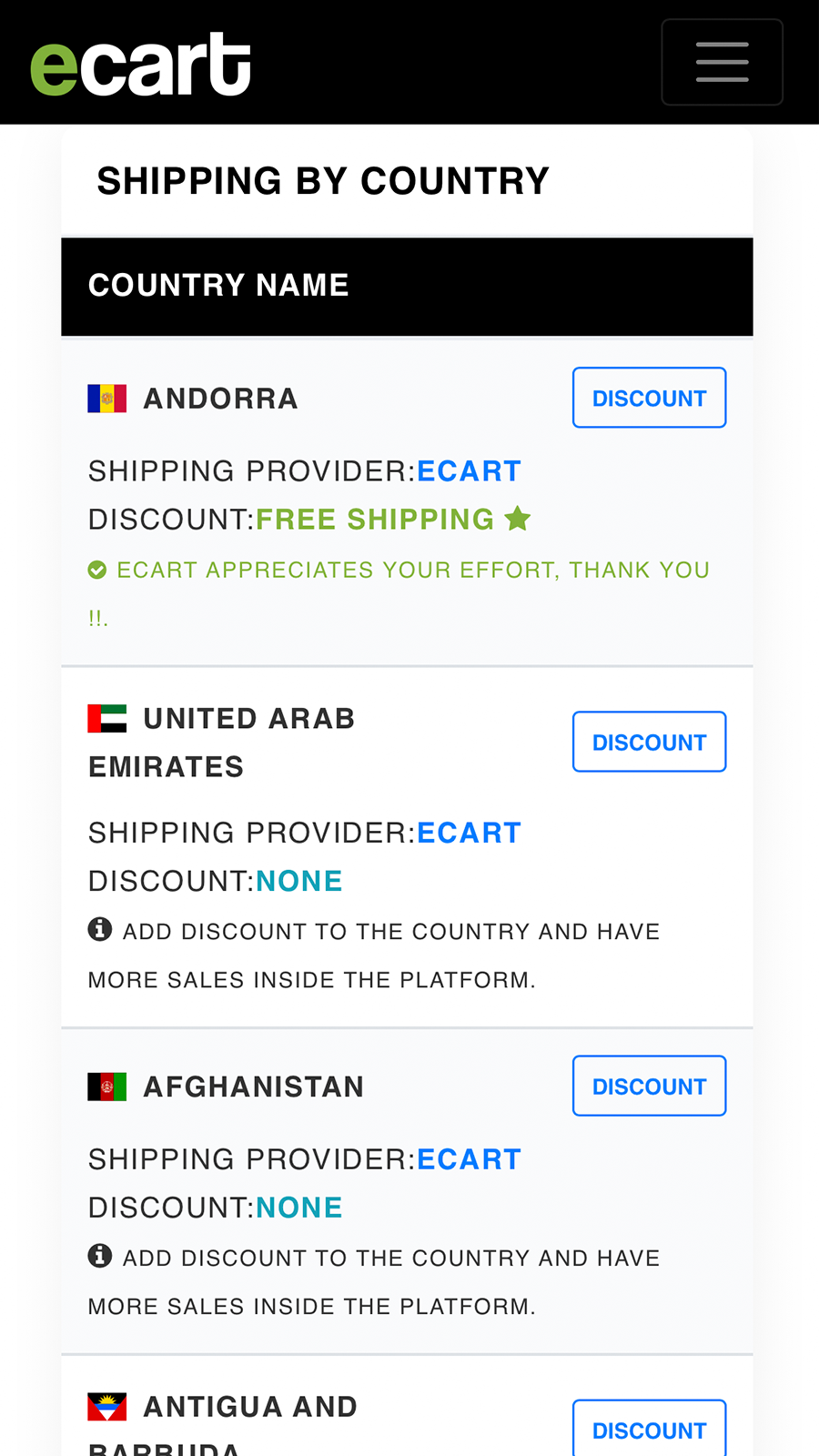 Ecart Marketplace Screenshot