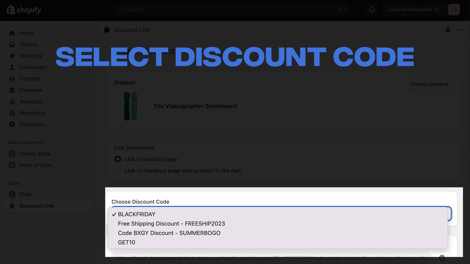 Select Discount Code