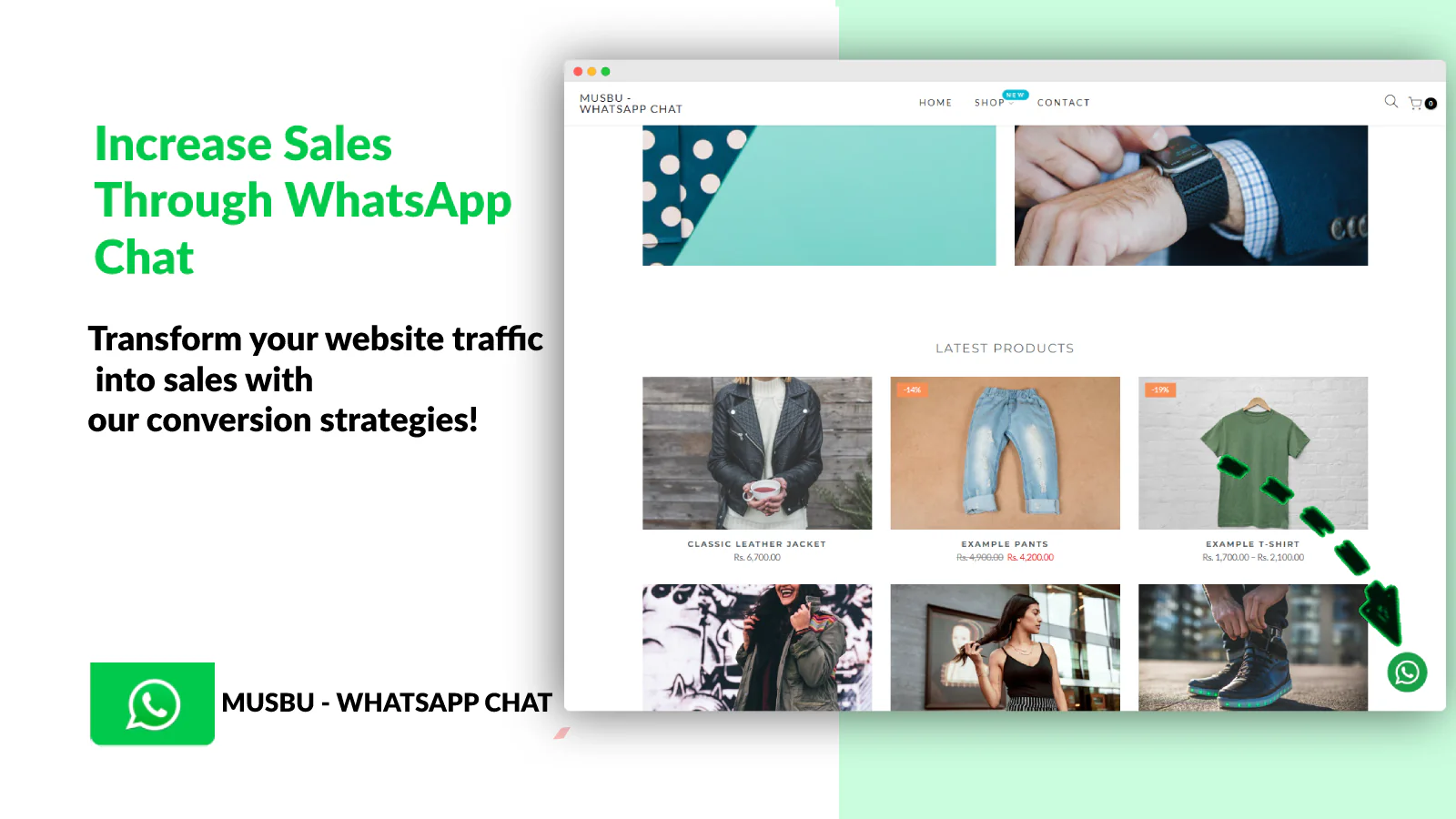 Boostez les ventes avec le bouton de chat Whatsapp