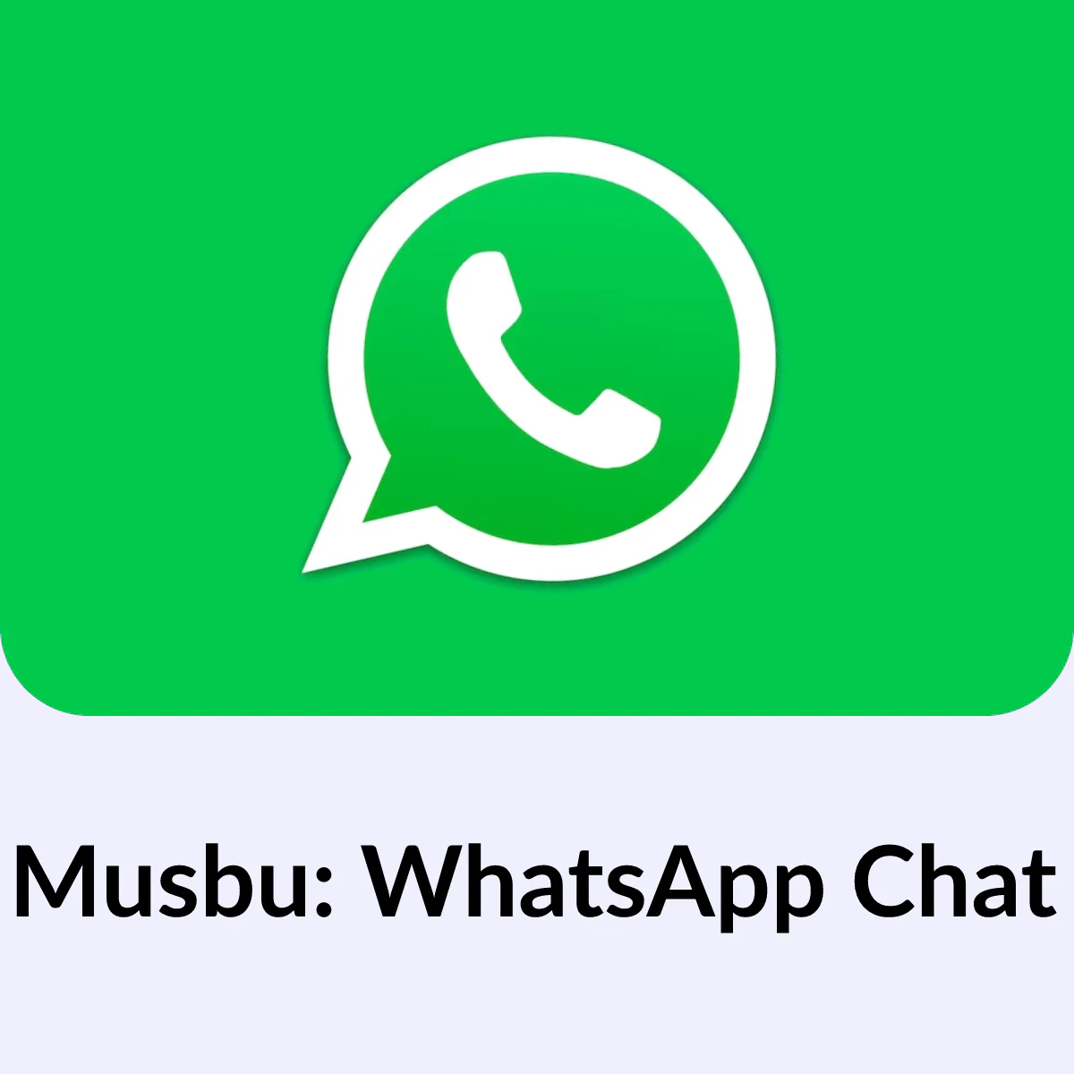 WhatsApp Chat Button ‑ Musbu icon