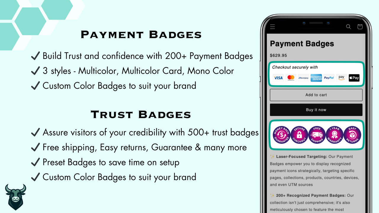 Betalningsmärken och Trust Badges