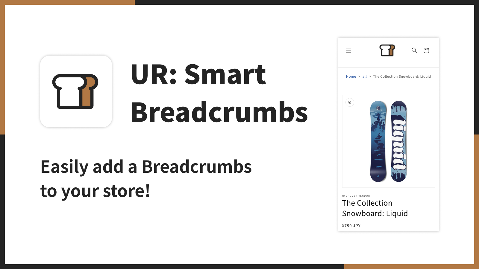 UR: Smart Breadcrumbs｜Nemt tilføj en Breadcrumbs til din butik!