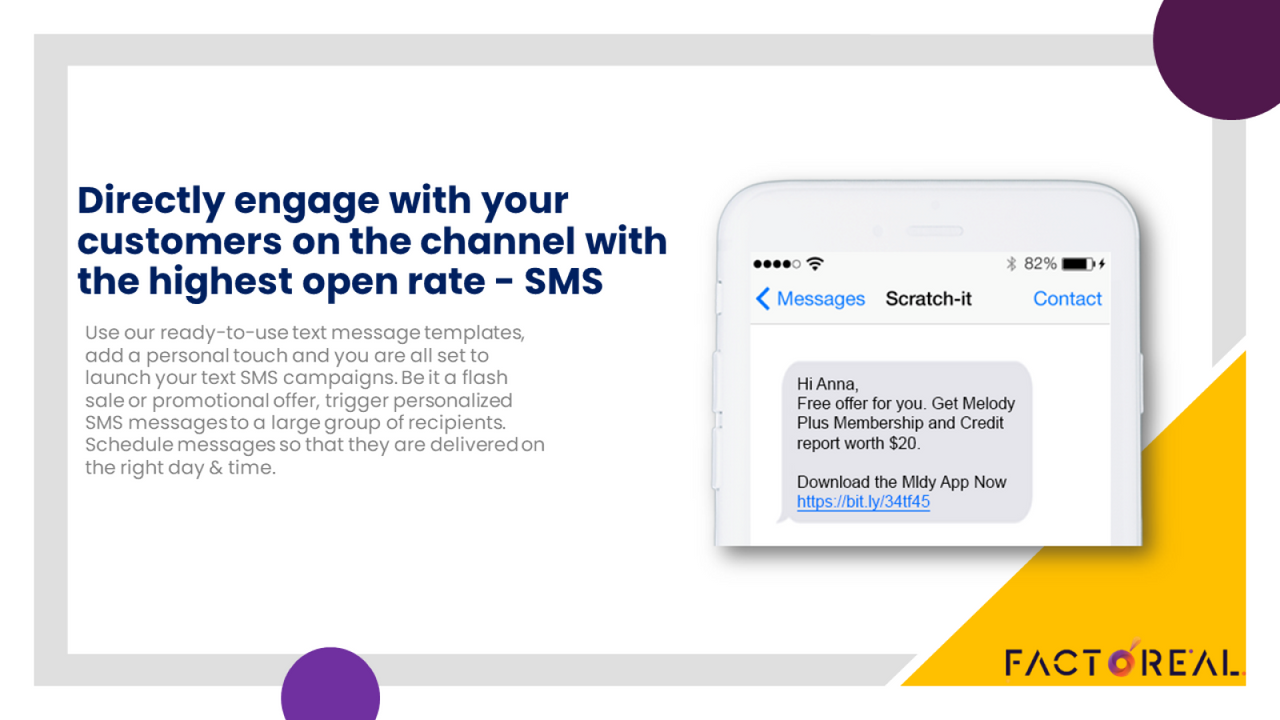 Engage with your customers on SMS channel