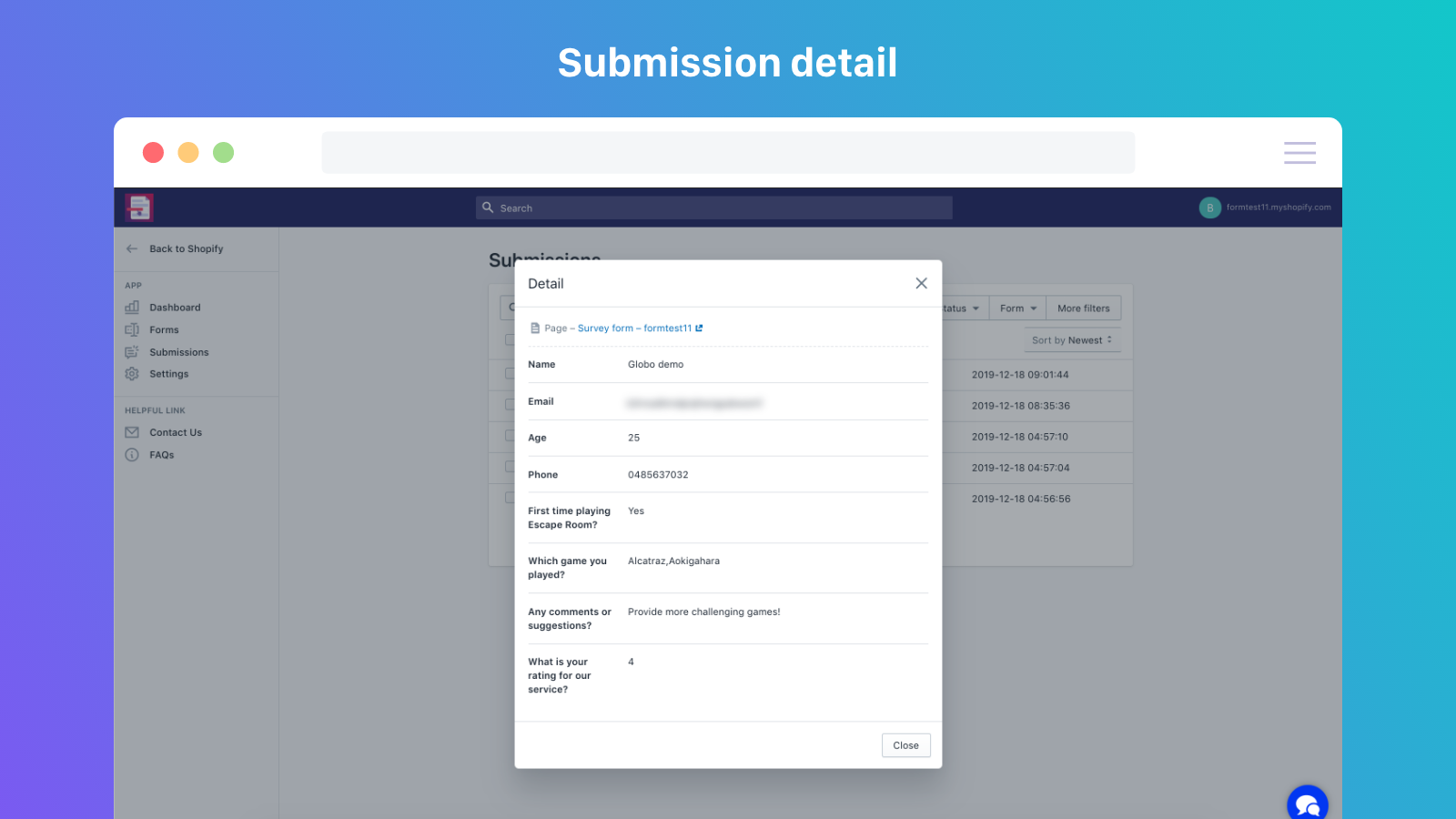 shopify form app builder