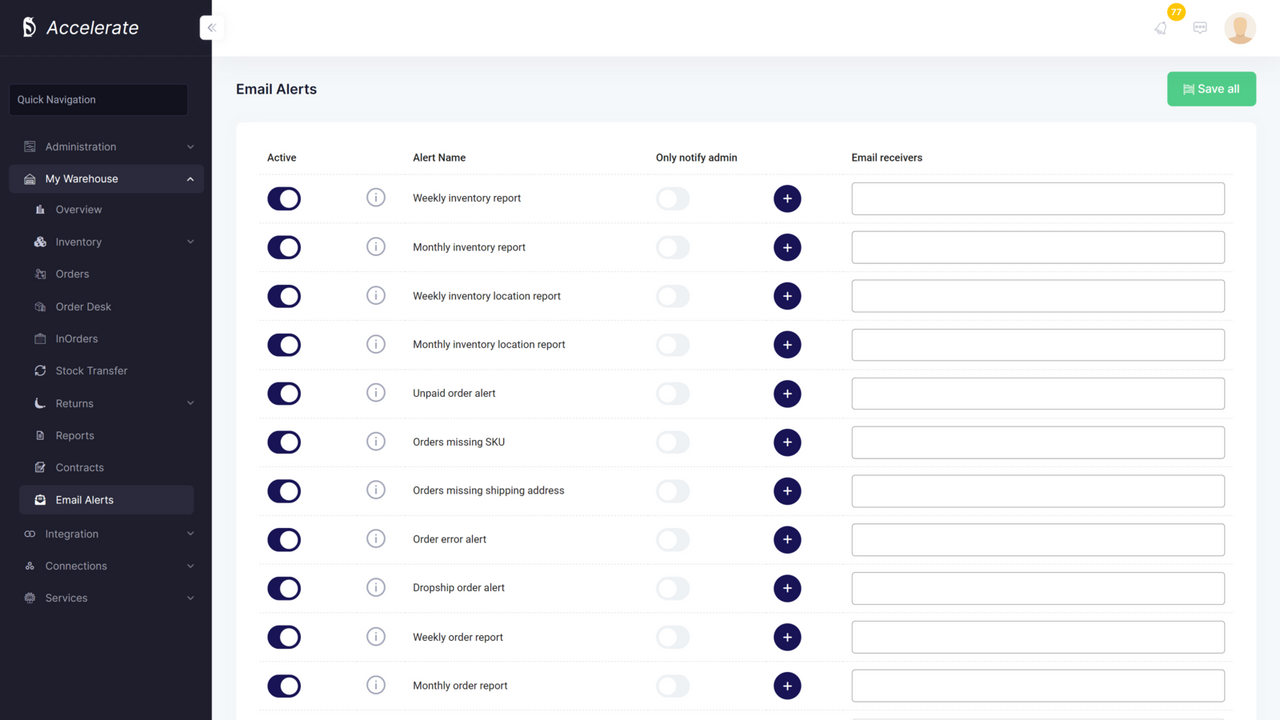 Recevez des alertes par e-mail personnalisées