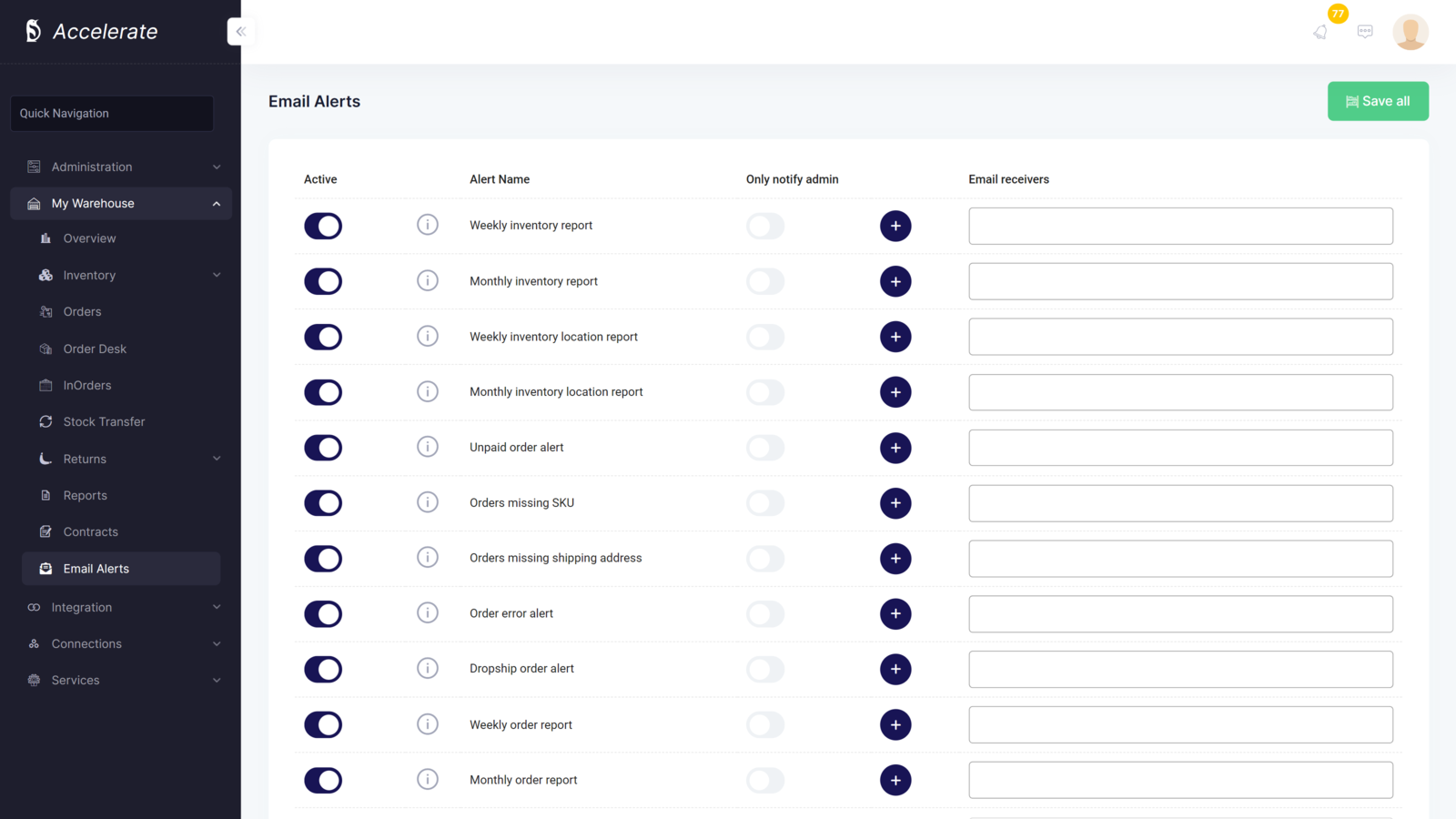 Recevez des alertes par e-mail personnalisées