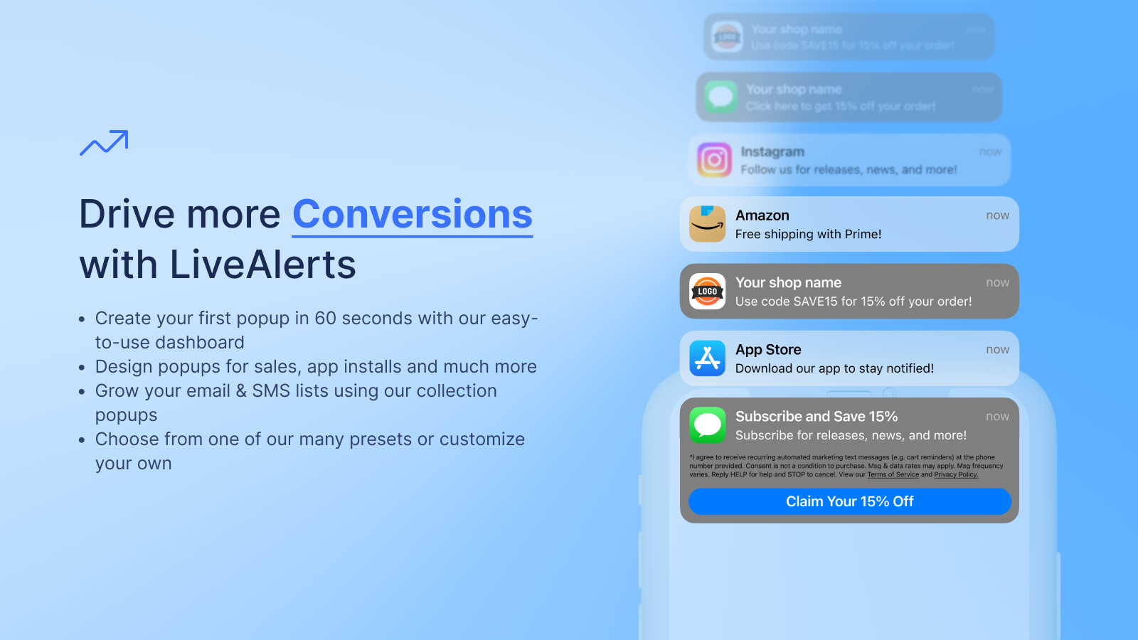 LiveAlerts iOS Inspired Popups Banner