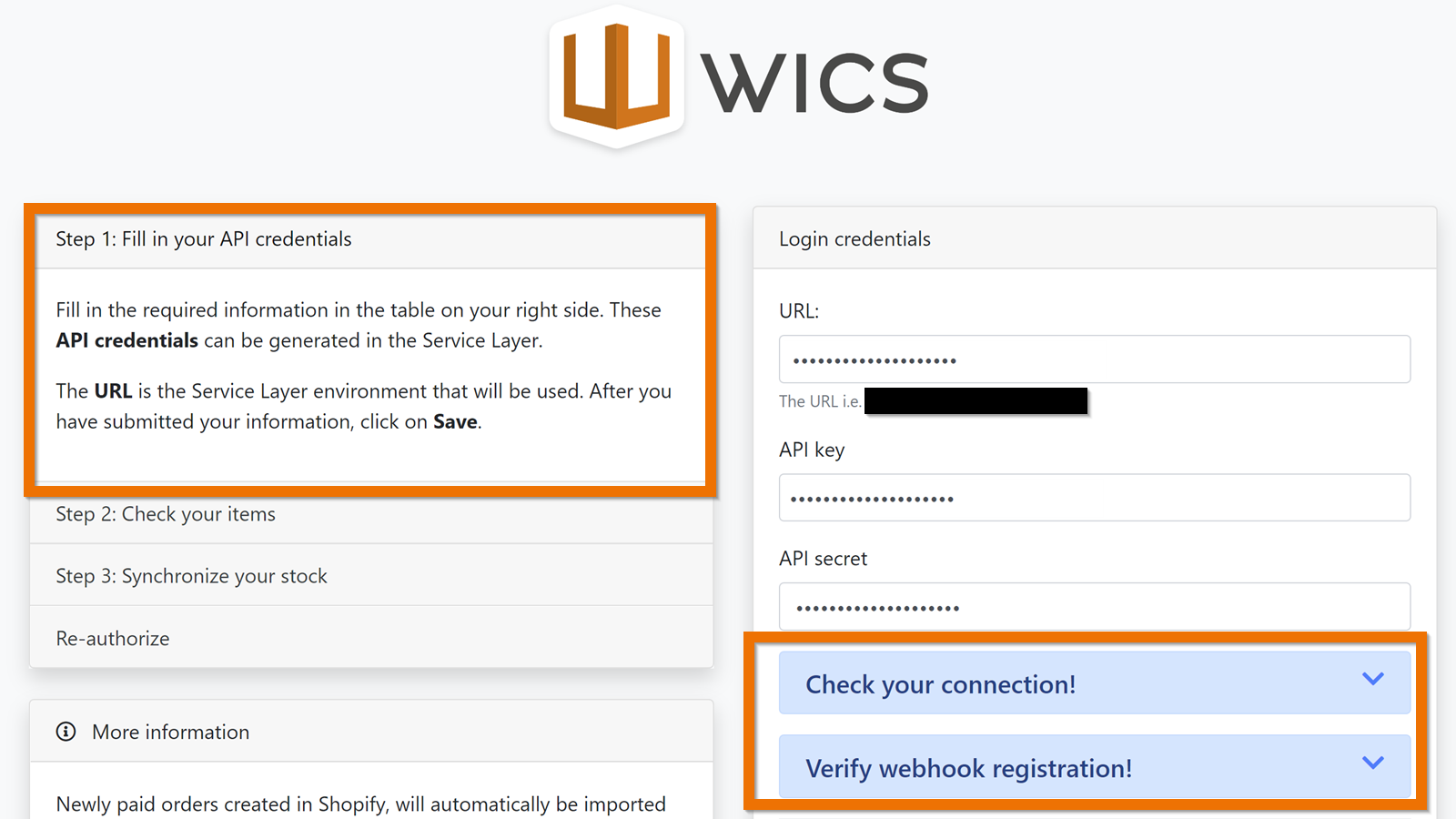 Credenciais do Aplicativo de Camada de Serviço WICS