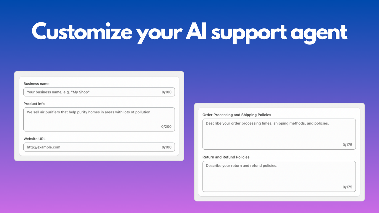 Personaliza tu agente de soporte AI