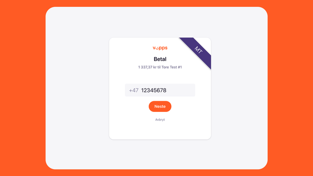 Gebruikers zullen de daadwerkelijke betaling doen met de Vipps/MobilePay-app
