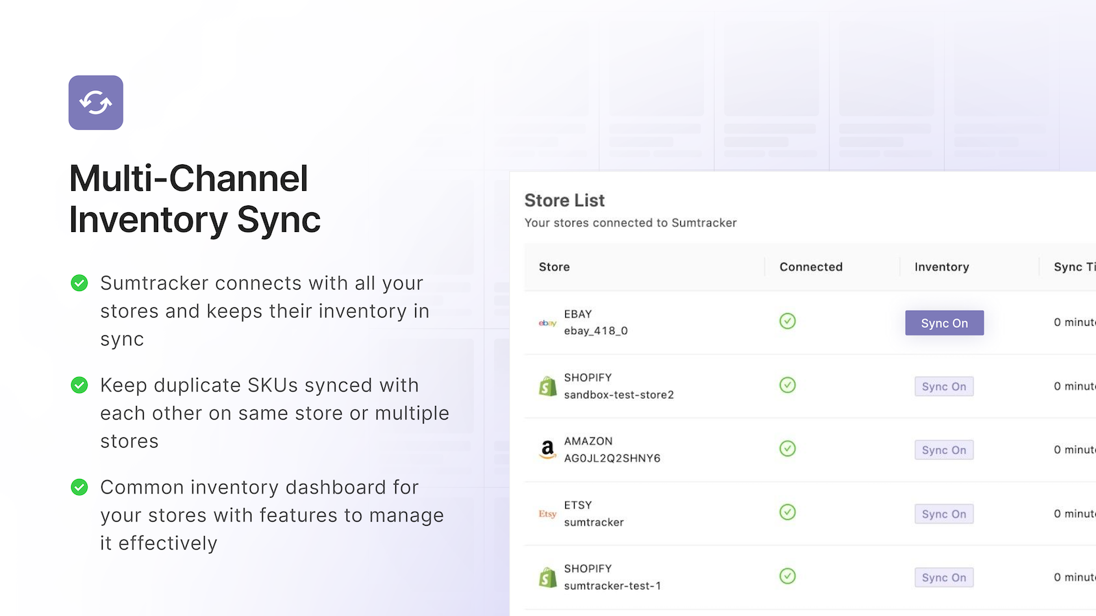 Sumtracker - Gestion de l'inventaire multicanal et multimagasin