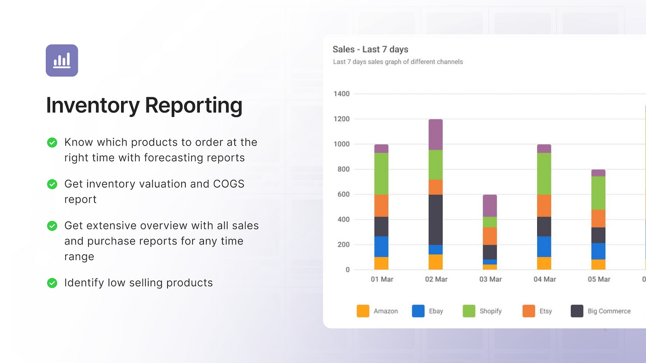 Sumtracker - Relatórios - vendas diárias e mais vendidos