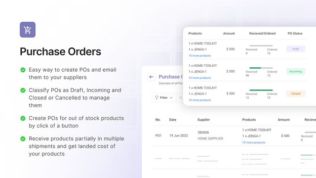 Sumtracker - Purchase Orders