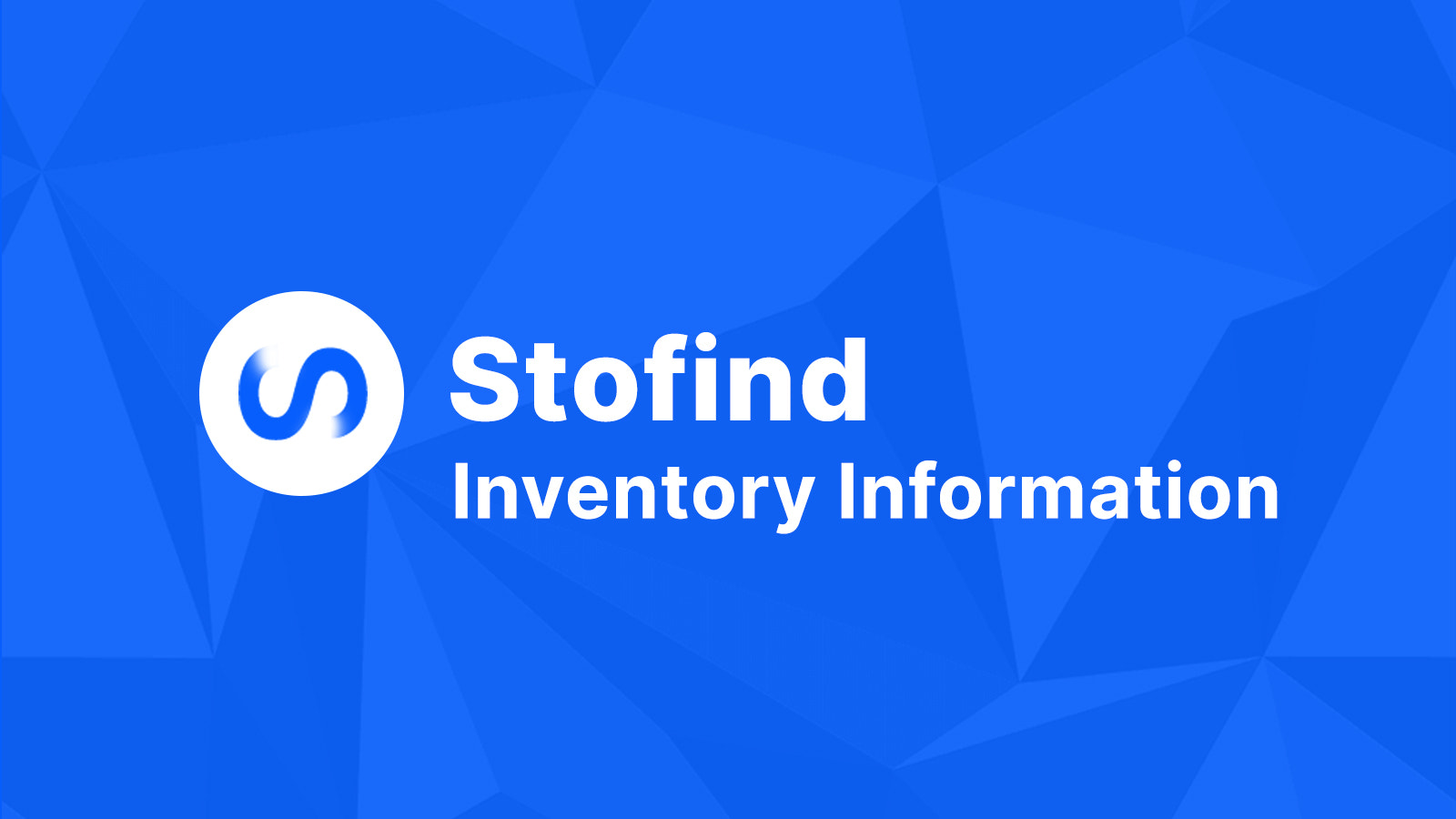 stofind - inventory information, stock availability