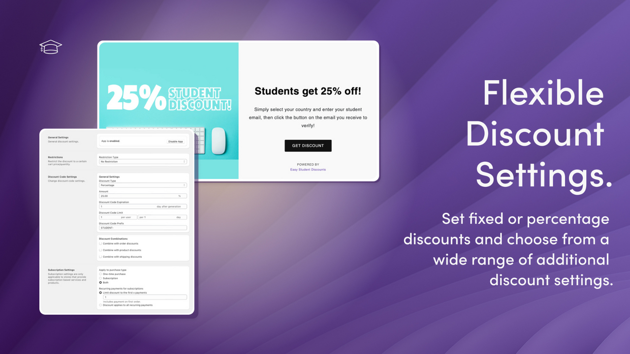 Easy Student Discounts - Quickly and easily verify students from