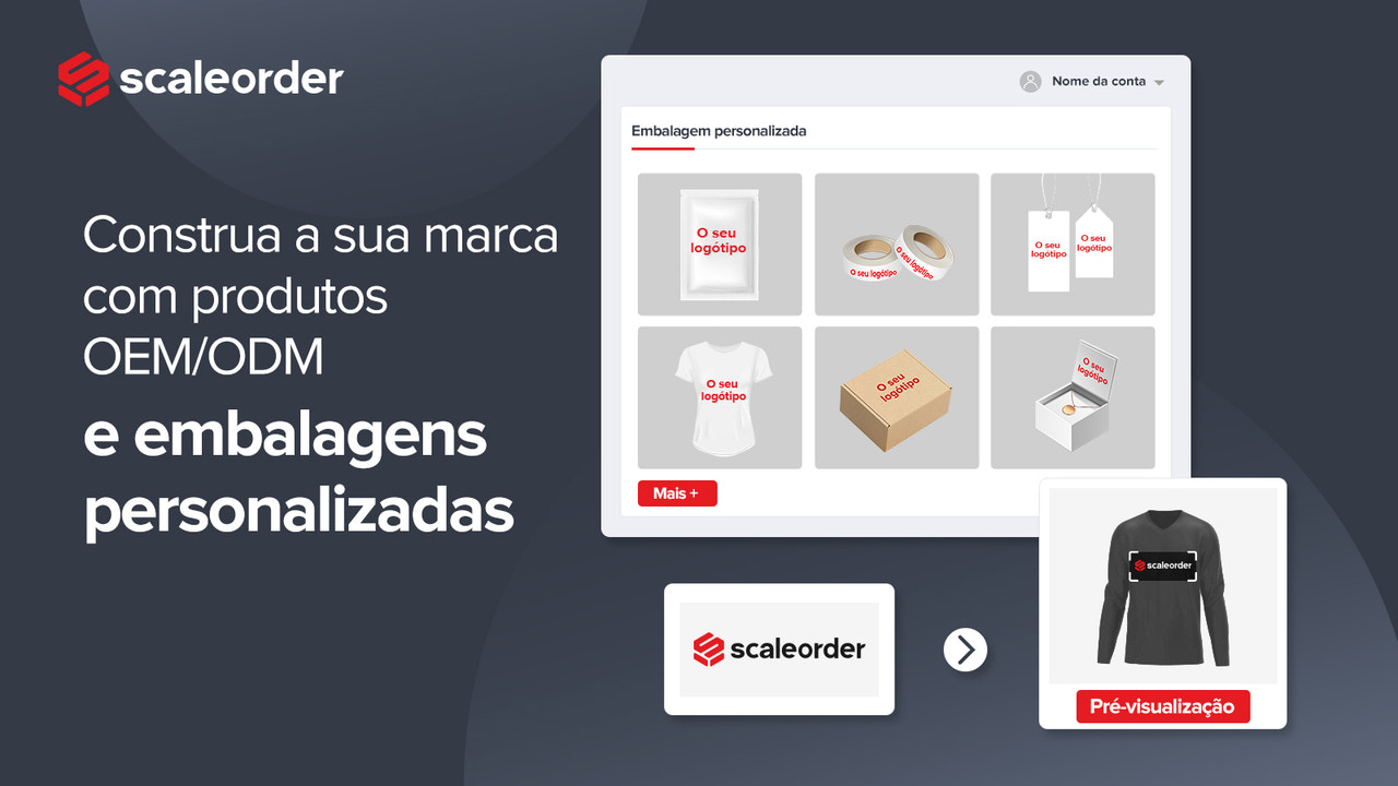 Construa sua marca com OEM/ODM e embalagens personalizadas