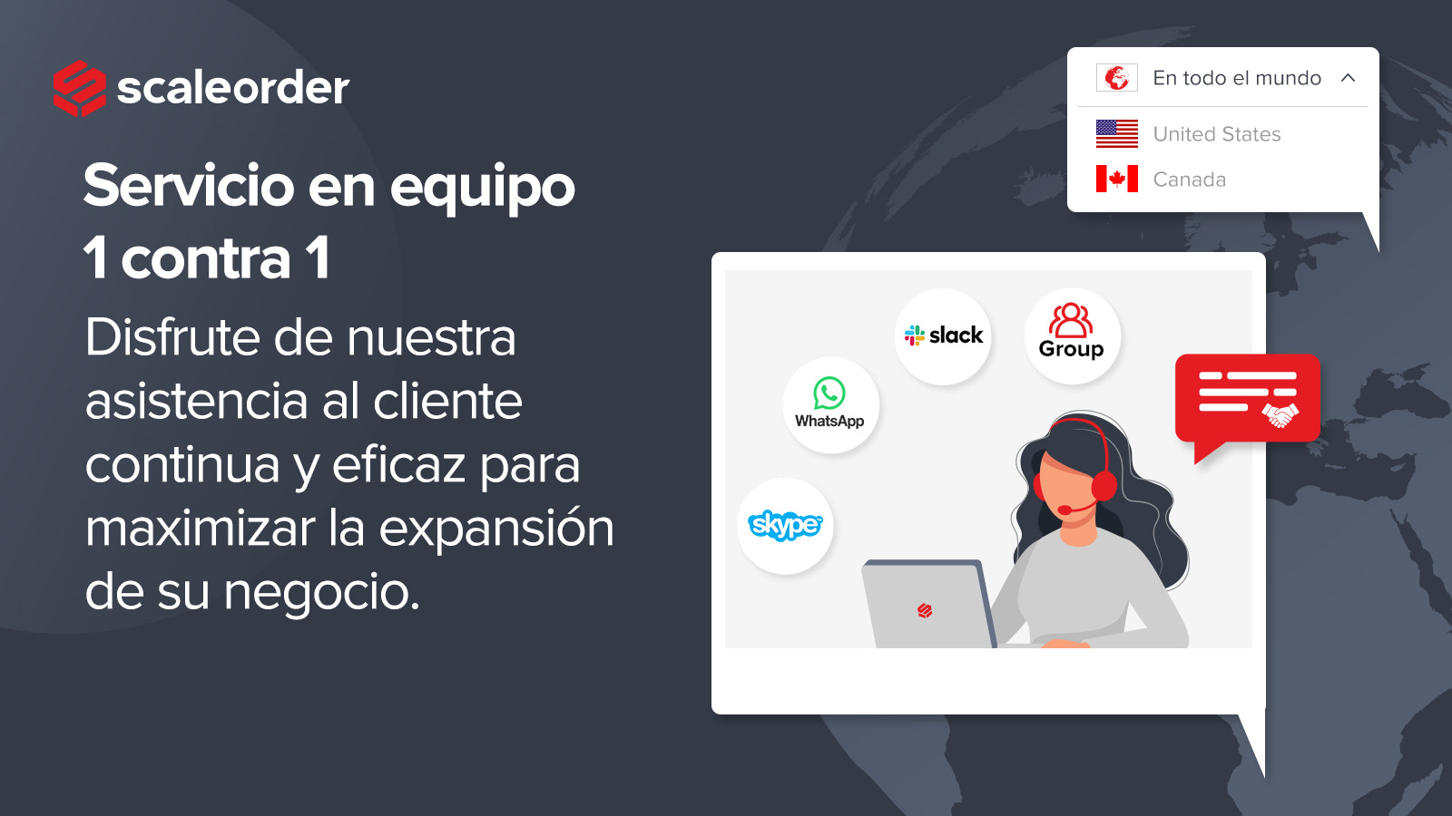 Servicio de atención personalizada uno a uno