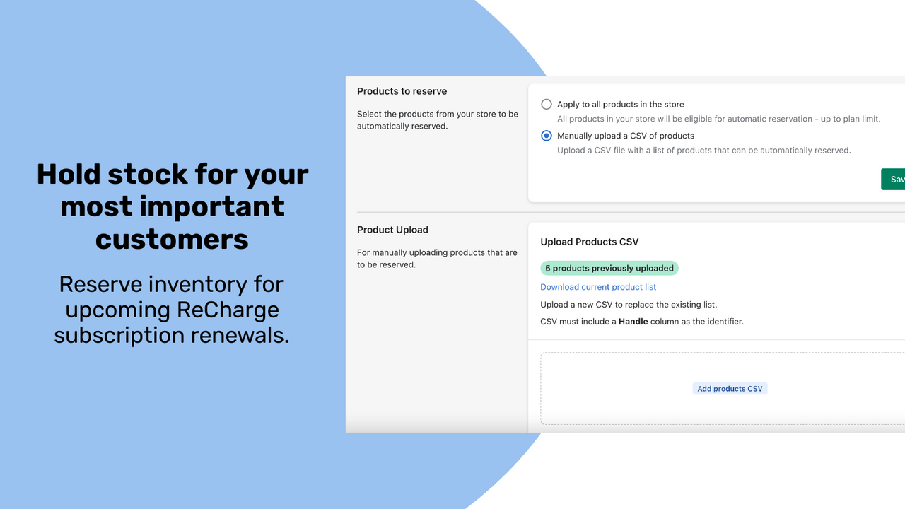 Integraciones de ReCharge y Klaviyo