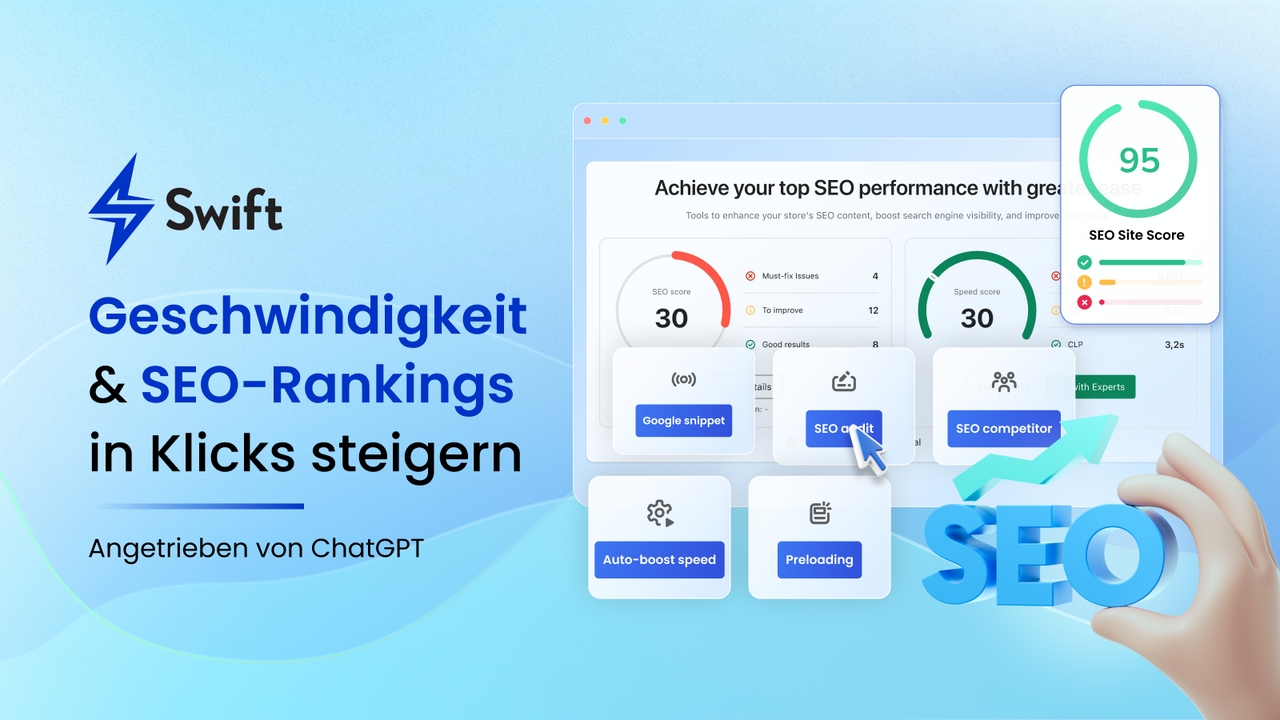 Swift - Seitengeschwindigkeit & SEO-Optimierer