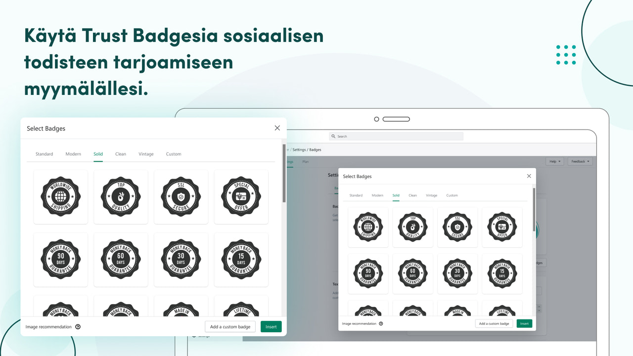 Lisää varmuutta myymälälällesi Trust Badge Masterin avulla.