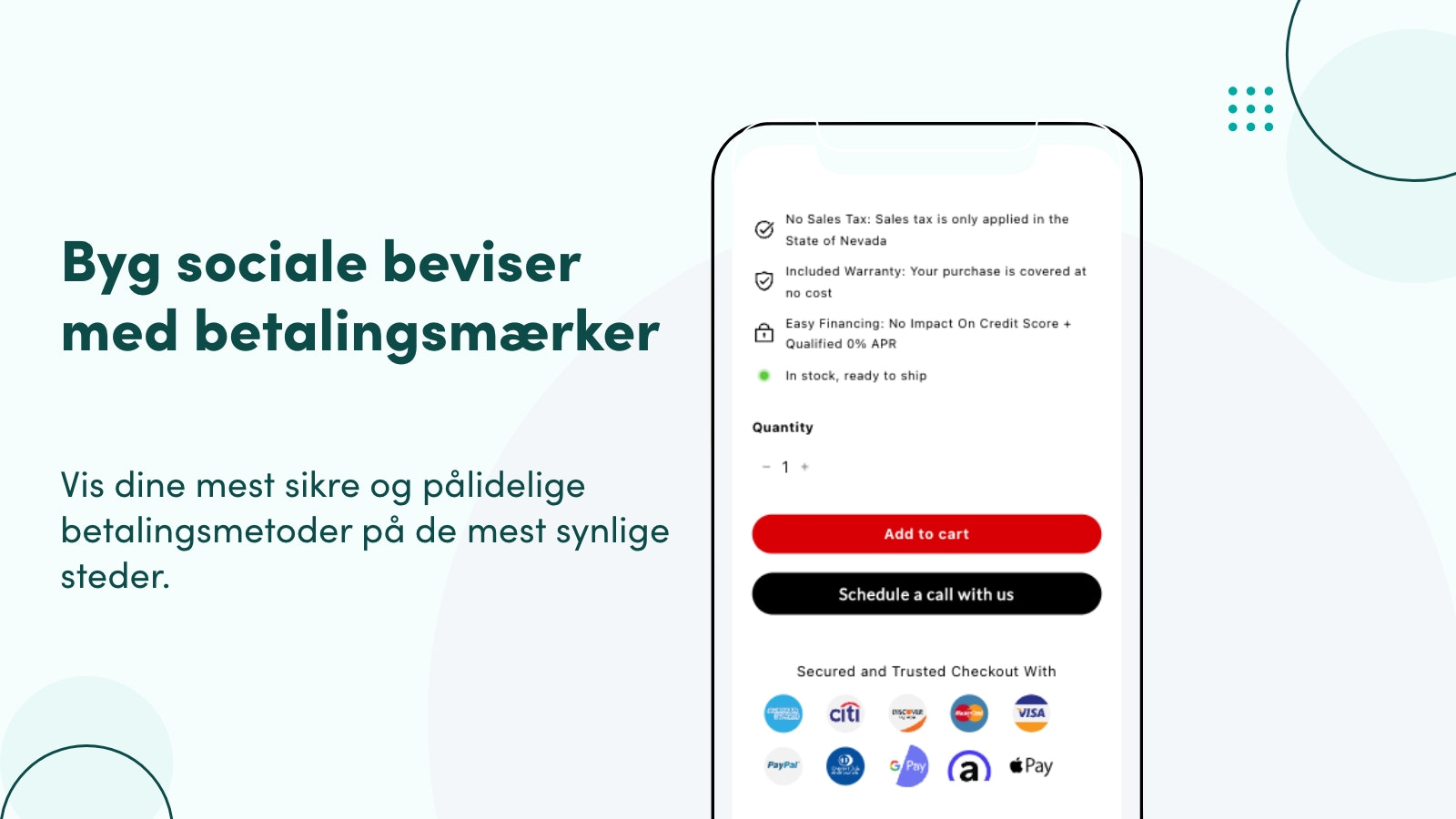 Byg sociale beviser med betalingsmærker