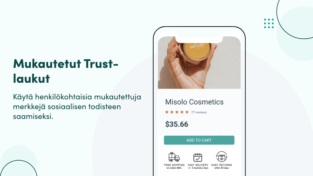 Mukautetut Trust-laukut