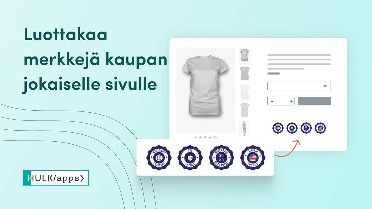 Shopify Trust Badge Master -sovellus HulkAppsilta