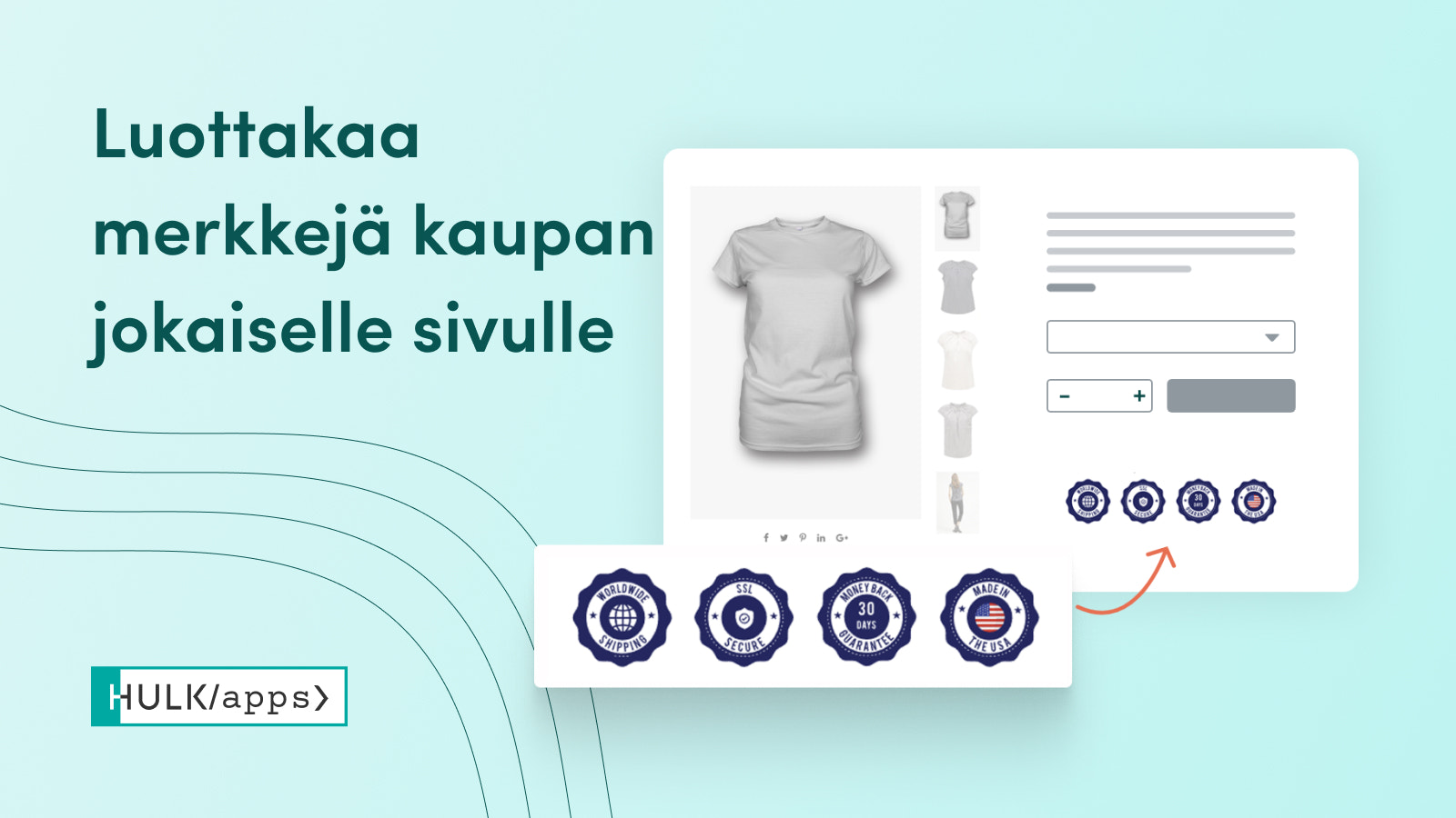 Shopify Trust Badge Master -sovellus HulkAppsilta