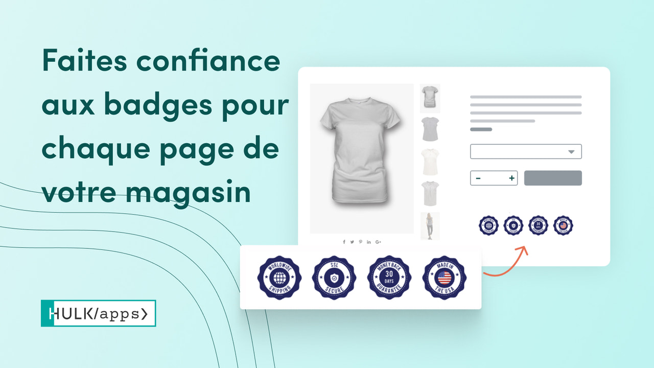 Maître des badges de confiance Shopify par HulkApps